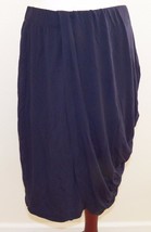 NWT Covington Petite Navy Blue Skirt Wrap-Look Rouche Size Medium Petite MP - £9.87 GBP