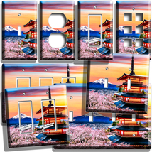 Japan Fuji Mountain Spring Sakura Light Switch Outlet Wall Plates Home Art Decor - £9.58 GBP+