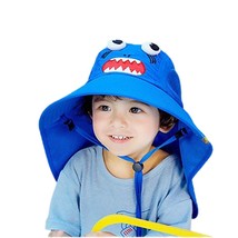 Childrens Sun Protection Hat Summer Fisherman Hat Upf50+ Outdoor Sunshade - £16.55 GBP