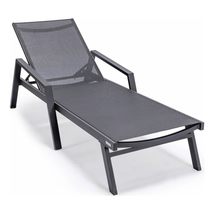 LeisureMod Marlin Armrests Poolside Outdoor Patio Lawn and Garden Modern... - $5,449.79 MXN
