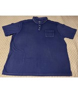 Tommy Bahama Blue Polo T-Shirt Mens Island Modern Fit Salt Water Heals Beach XXL - $547.57 MXN