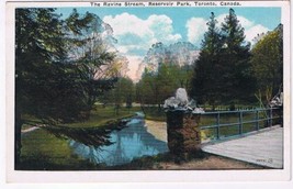 Ontario Postcard Toronto Ravine Stream Reservoir Park Valentine - £1.69 GBP
