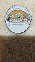 Star Wars The Mandalorian The Child Baby Yoda In Carriage Enamel Pin Toynk - £4.31 GBP