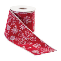 Festive Snowflake Ribbon 4&quot; x 5 yds. - $51.66