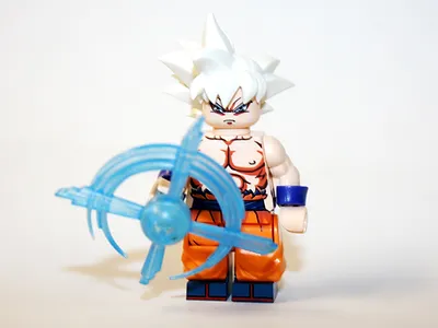 Goku Ultra Instinct Dragon Ball Super Z WM Custom Minifigure - £4.63 GBP