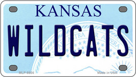 Wildcats Kansas Novelty Mini Metal License Plate Tag - £11.76 GBP
