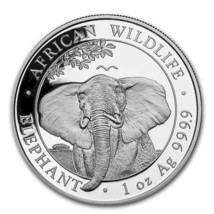 2021 1 oz Somalia Silver Elephant Coin (BU) - £41.54 GBP