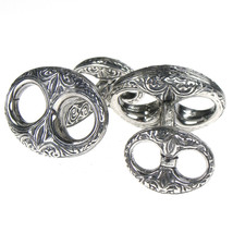  Gerochristo 7099 - Sterling Silver Medieval Byzantine Cufflinks  - $300.00