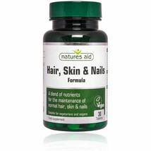 Hair , skin &amp; nail formula 30 tablets Natures Aid - $12.47