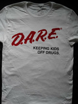 Dare D.A.R.E. Red Logo Keeping Kids Off Drugs White T-Shirt - £9.43 GBP