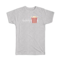 Popcorn Cardiogram : Gift T-Shirt Funny Art Print Food Lover Best Friend Childre - £19.27 GBP