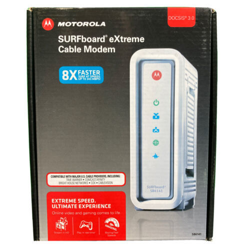 Primary image for Motorola ARRIS SURFboard SB6141 Docsis 3.0 Cable Modem No Power Supply
