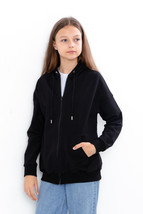 Hoodie (Girls), Any season,  Nosi svoe 6395-057-2 (chornyj) - $860.83 MXN+