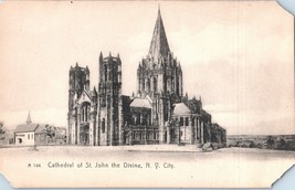 Cathedral of St. John the Divine New York City New York Postcard 1904 - £11.64 GBP