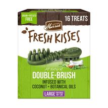 BestBy06/25 Merrick Fresh Kisses Dental Chews Large Dogs 50+ lbs Coconut 16 ct - $413.58 MXN