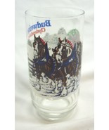 Vintage 1995 BUDWEISER BEER Clydesdale Horses 6&quot; COLLECTOR&#39;S GLASS CUP C... - $25.10 CAD