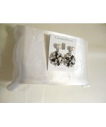 Charter Club Silver-Tone Crystal Kiska Pearl Cluster Clip-On Earrings F3... - $16.31
