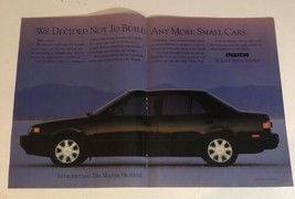 1989 Mazda 323 Protege Vintage Print Ad 2 Page Advertisement pa16 - $8.88
