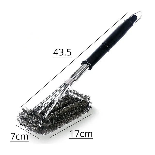 Barbecue Grill BBQ Brush Clean Tool Stainless Steel Wire Bristles Non-stick Clea - £127.28 GBP