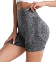 3 pack-Womens Hot Push Up High Waist Yoga Shorts Sports Pants Gym Butt Lift - £15.73 GBP