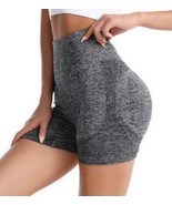 3 pack-Womens Hot Push Up High Waist Yoga Shorts Sports Pants Gym Butt Lift - £15.71 GBP