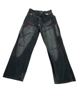 Vtg Y2K SportBoys Denim Embroidered Baggy Jinco Style Jeans 27x30 Hip Ho... - $342.00
