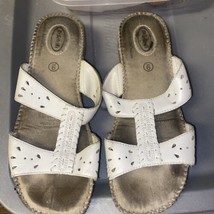 Dr Scholls Women’s White Sandals Size 9 Used - £4.55 GBP