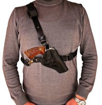 Leather Chest Holster Fits Colt Python Or Colt King Cobra 6”BBL W/ Speed... - £115.69 GBP