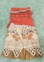 Disney Moana Costume Dress Girls Size 6 Orange Dress Up Halloween NEW - $24.75