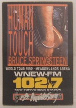 BRUCE SPRINGSTEEN - VINTAGE ORIGINAL TOUR CONCERT CLOTH BACKSTAGE PASS - $10.00