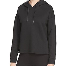 DKNY Womens Logo Pullover Hoodie Size Medium Color Black - £67.02 GBP