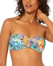 Bleu Rod Beattie Womens Bandeau Printed Swim Top Color Let Loose Multi Size 6 - £60.10 GBP