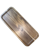 Wooden Serving Platters Acacia Long Charcuterie Boards Rectangle Wood Tray Ho... - £11.51 GBP