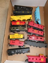 Lot of 14 HO Scale Freight Cars and Bodies Some Parts for Repair or Grav... - $44.55