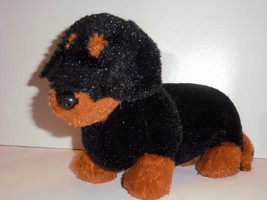 Ganz Webkinz Stuffed Plush Black And Tan Dachshund Puppy Dog No Code - £13.58 GBP