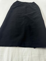 Vintage Michele Women's Black Rear Zipper & Slit Pull-On Pencil Skirt Waist 27" image 4