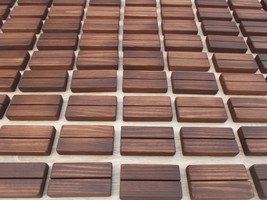 50 Wood table number holders, Wood Place card holders for Weddings, Card... - $112.90