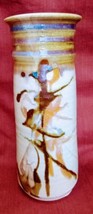 Vintage Clay Signed Art Vase - £31.56 GBP