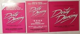 DIRTY DANCING Toronto 3 Flyers Brochures 2008 Royal Alexander Theater Mi... - $20.25 CAD