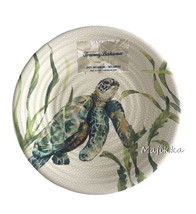 Tommy Bahama Sea Turtle Seaweed 8.5&quot; Melamine Side Salad Dessert Plates ... - $47.90