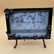 Arte De Casa Botanical Charm Silver Decorative Easel Frame 6”x4” - $15.97