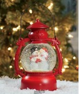 LED Snowman Lantern Red Indoor Outdoor Holiday Decor - £29.77 GBP
