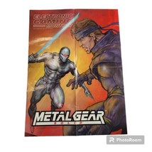 Metal Gear Solid Double Sided Promo Pullout Game Poster Egm 1998 Insert PS2 Vtg - £34.84 GBP