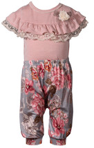 Bonnie Jean Fun Pink Ruffle Harem Set, Infant 12M, 18M, 24M - £19.97 GBP