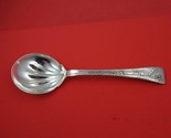 Lap Over Edge Acid Etched by Tiffany and Co Sterling Silver Berry Spoon  9&quot; - £551.96 GBP