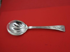 Lap Over Edge Acid Etched by Tiffany and Co Sterling Silver Berry Spoon  9&quot; - £550.81 GBP