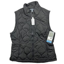Free Country Ladies Quilted Vest Size Large Black NWT - £15.47 GBP