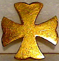 Bright Gold Plated US Army Spanish-American War Era Officer's Collar Pin Device - $15.00