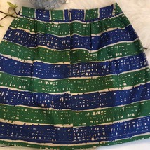 Dear Creatures blue green lined A-line skirt - £15.31 GBP