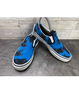 Vans Off The Wall Sneaker Youth Kids 4.5M Shoes Blue Black Canvas tie Dy... - $34.64 CAD